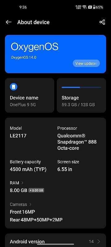 OnePlus 9 5g 0