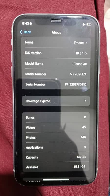 Iphone XR 10by10 condison face id ok trutone ok battery health 100 5