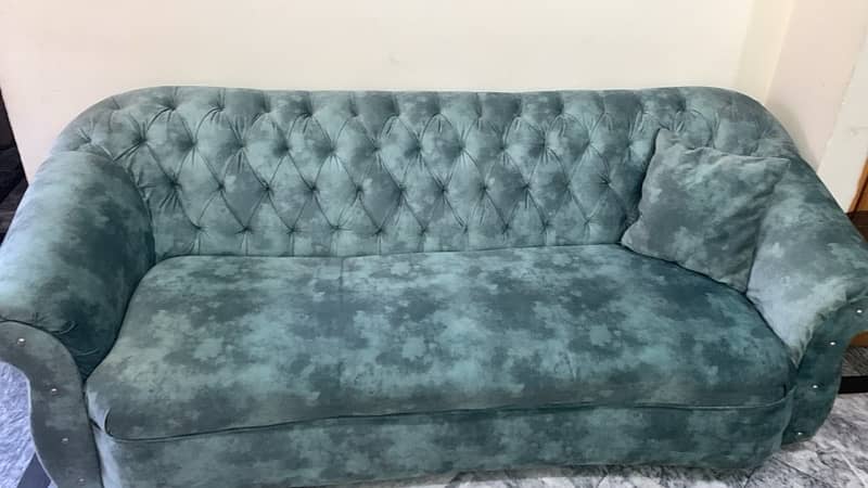 Royal quilted sofa set self printed Molty foam like brand new 0