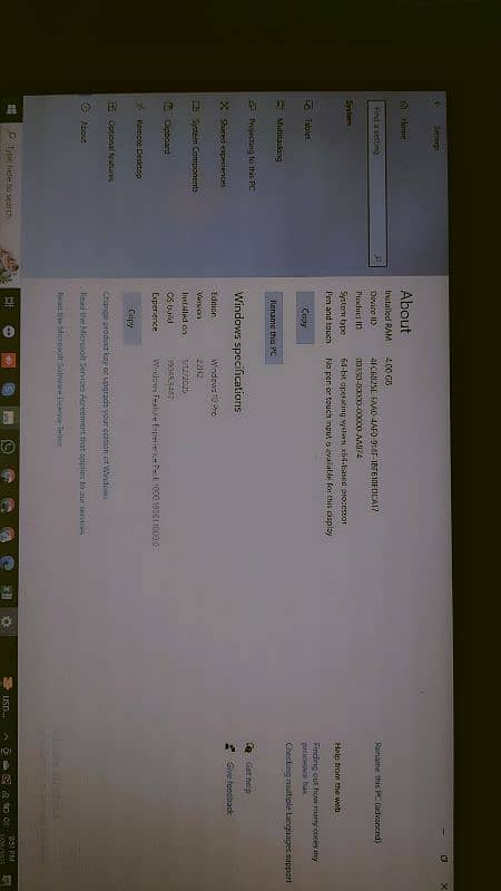 Core i5 Used like new laptop for sale with 4GB Ram 128 GB SSD Hard 7