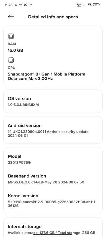 POCO F5 Pro  / Redmi k60 pro / Exchange Possible 7