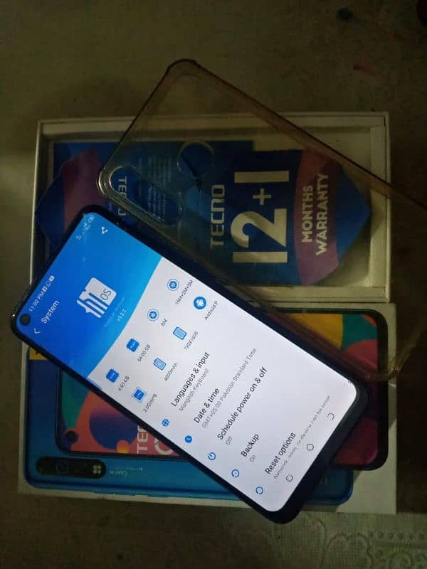 Tecno Camon 12Air   64GB. 4GBRam box charger sath all ok 6