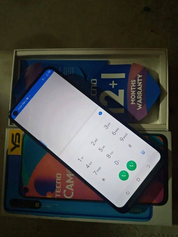 Tecno Camon 12Air   64GB. 4GBRam box charger sath all ok 8