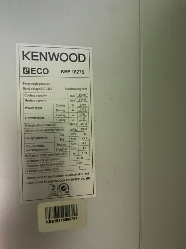 Kenwood Split Ac for sale 1