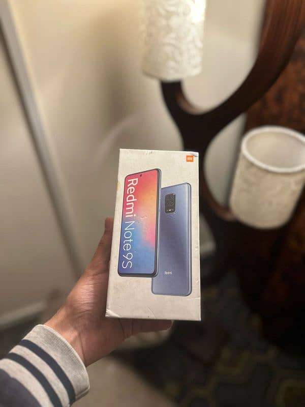 Redmi note 9s with box full ok 9