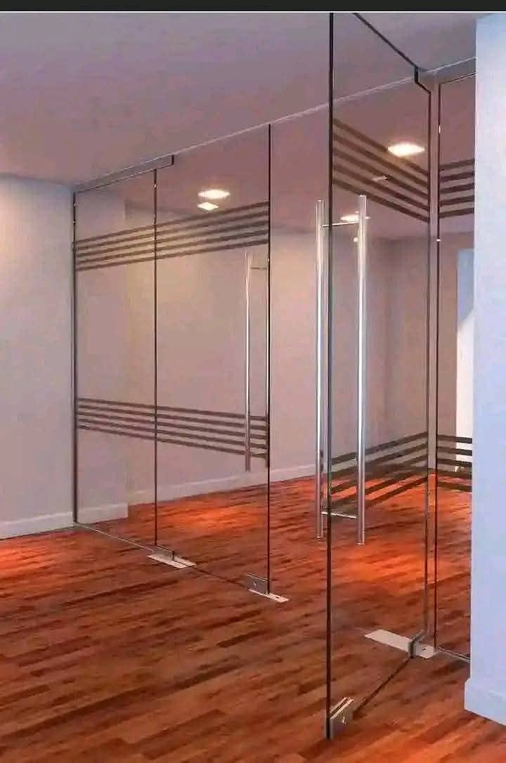 Office glass partition/GlassAluminium/partition work/glass cabine 1