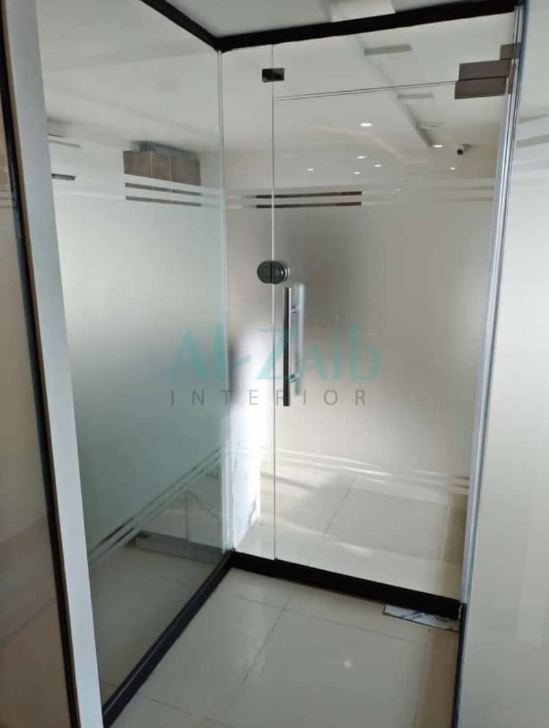 Office glass partition/GlassAluminium/partition work/glass cabine 6