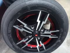 13 inch alloy rim with tyre