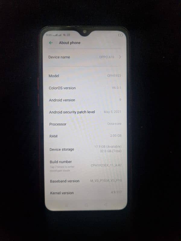 Oppo A1K for sale in just 12500. 4