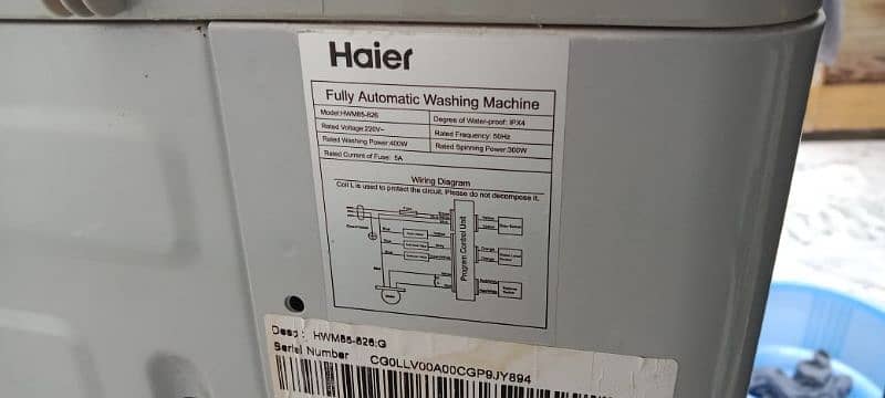 Haier HWM85-826 8.5 kg Washing Machine 5