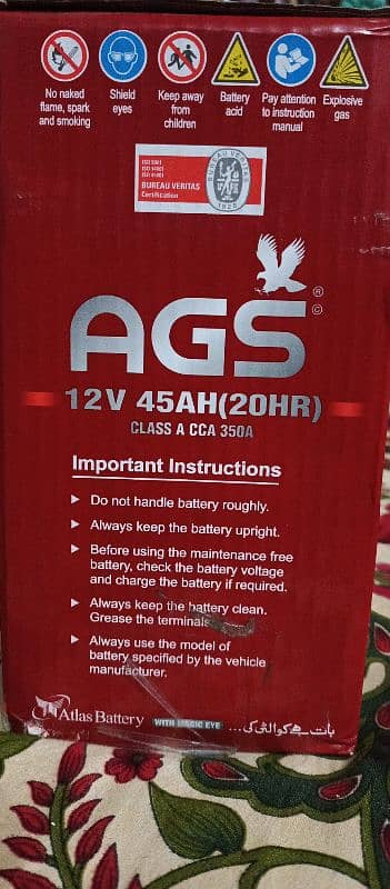 AGS maintenance free mf 65L 2