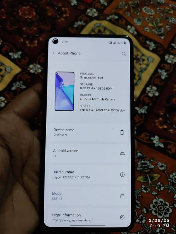 OnePlus 9 8gb 128gb 5G 4