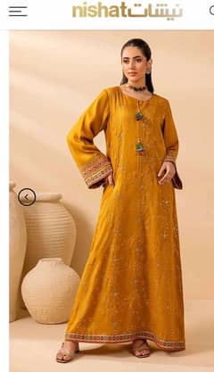 Nishat linen long dress