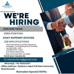 Chat support officer