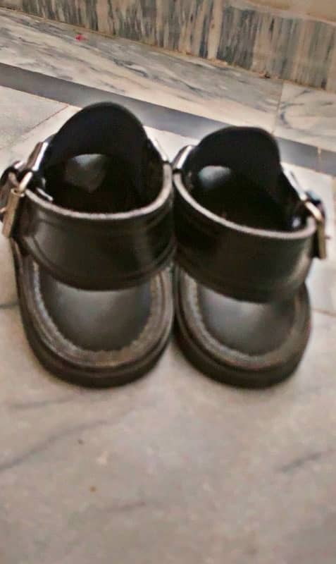 pshwri chappal in leather pure 2