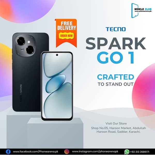 TECNO SPARK GO 1 | FREE DELIVERY 0