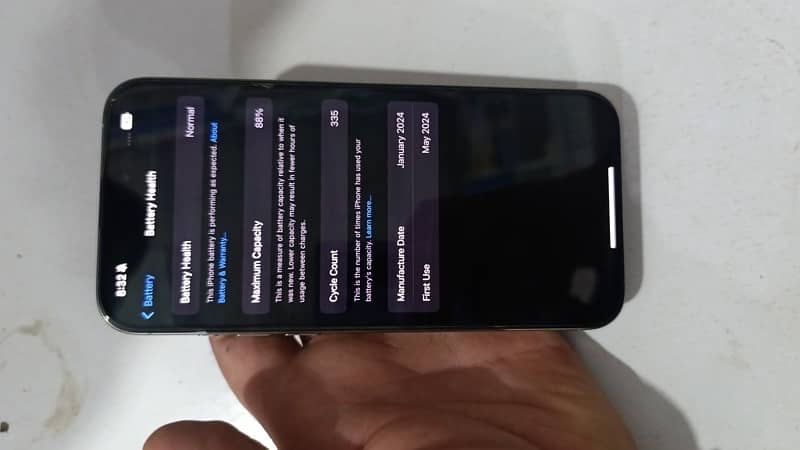 iphone 15 pro max non pta(sim working)256GB silver titanium for sale 2