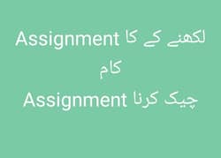 Assignment written available