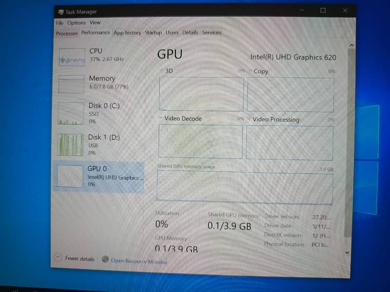 Ci5 8th gen Lenovo x380 8GB ram 256GB SSD NVME 16