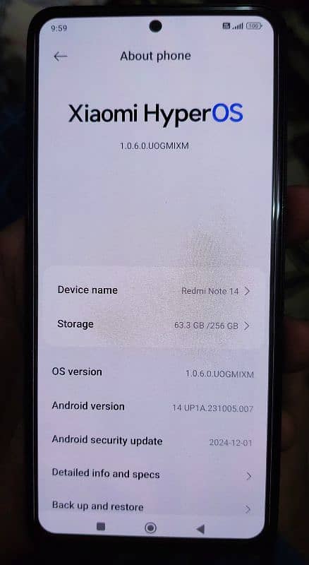 Redmi Note 14 8 256 Brand New condition 2