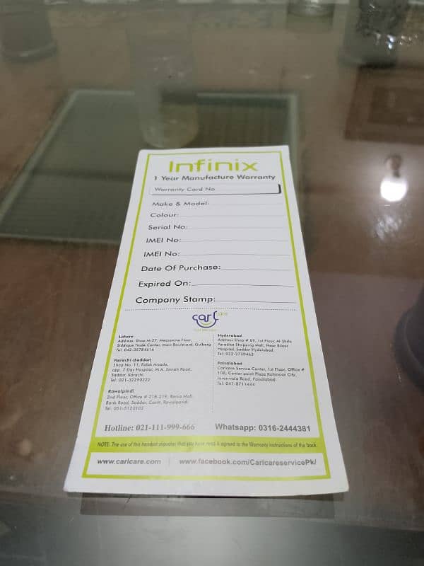 Infinix Smart 8 with box 12