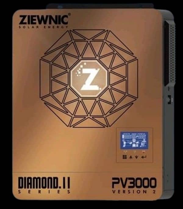 Ziewnic Diamond II Series PV3000 2.2KVA 12V Solar Hybrid Inverter 0