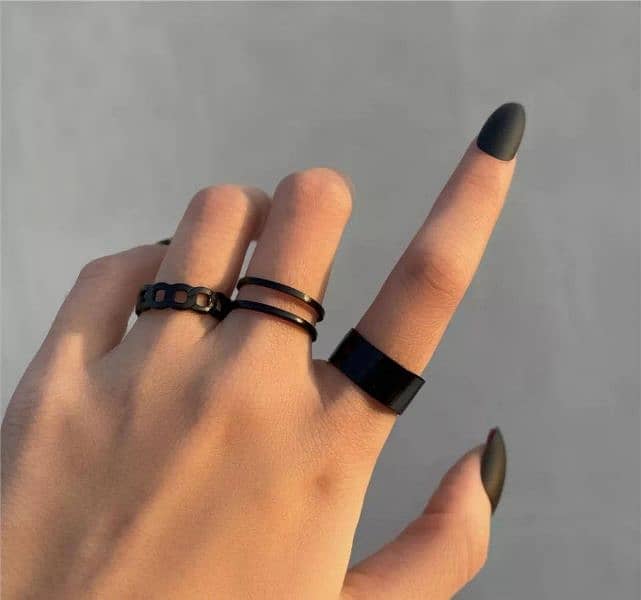 Special Offer Alloy Plated Rings set of 3 for Ladies 2