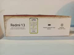 Redmi 13 8gb full warranty