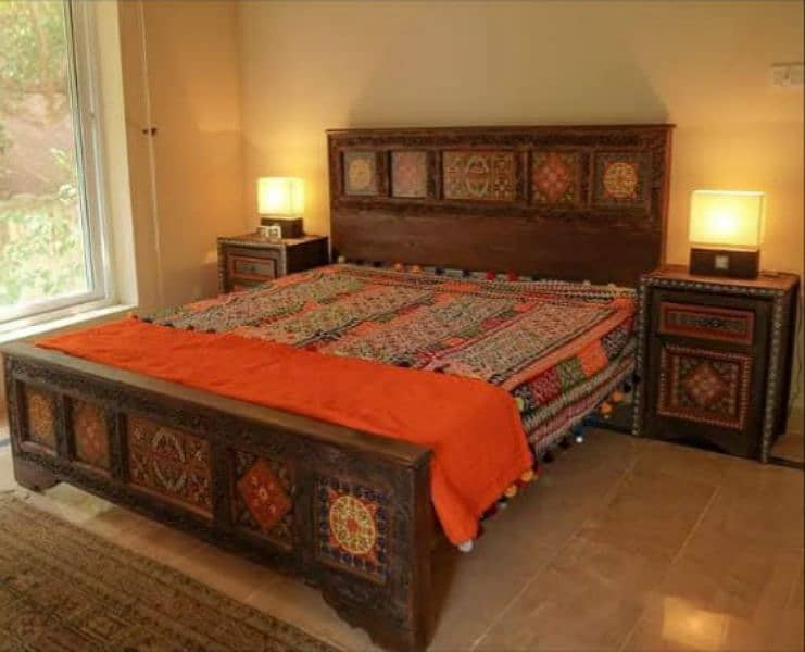 wooden/handmade bed/king bed/hand carving/Single bed/handicraft sofa 1