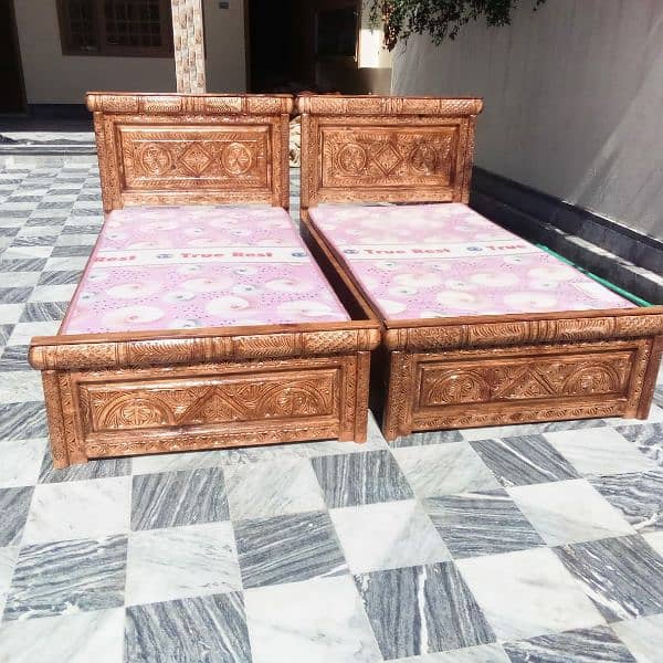 wooden/handmade bed/king bed/hand carving/Single bed/handicraft sofa 12