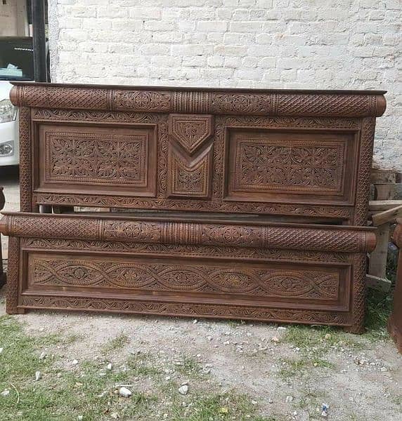 wooden/handmade bed/king bed/hand carving/Single bed/handicraft sofa 18