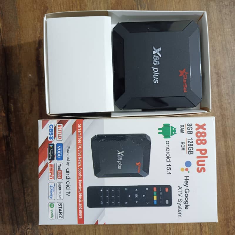 New Android Smart Tv Box X88 Plus 8Gb Ram 128Gb Rom Android Version15 0