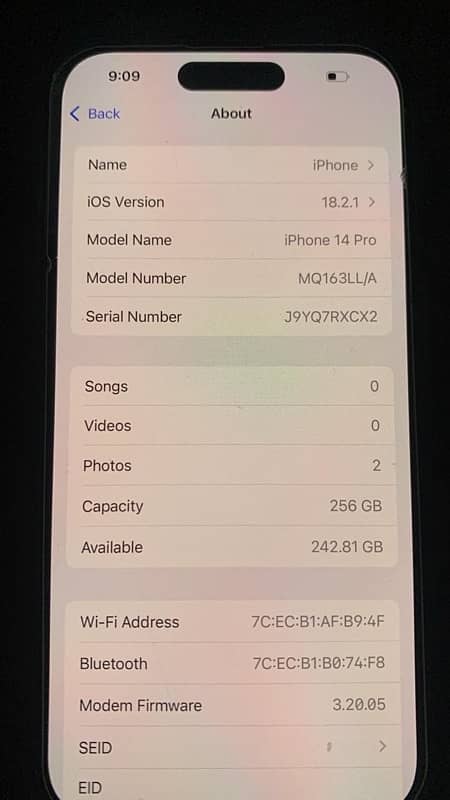 iphone 14 pro factory unlocked white 256GB 2