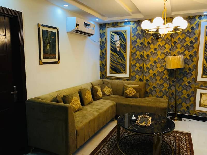 One Bed Brand New Fully Furnished Apartment Available For Rent In Nishtar Block Bahria Town Lahore 1