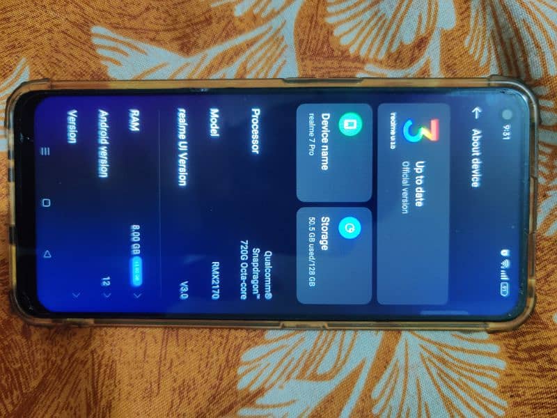 Realme 7 Pro 8+5/128 all ok working condition only panel change 2