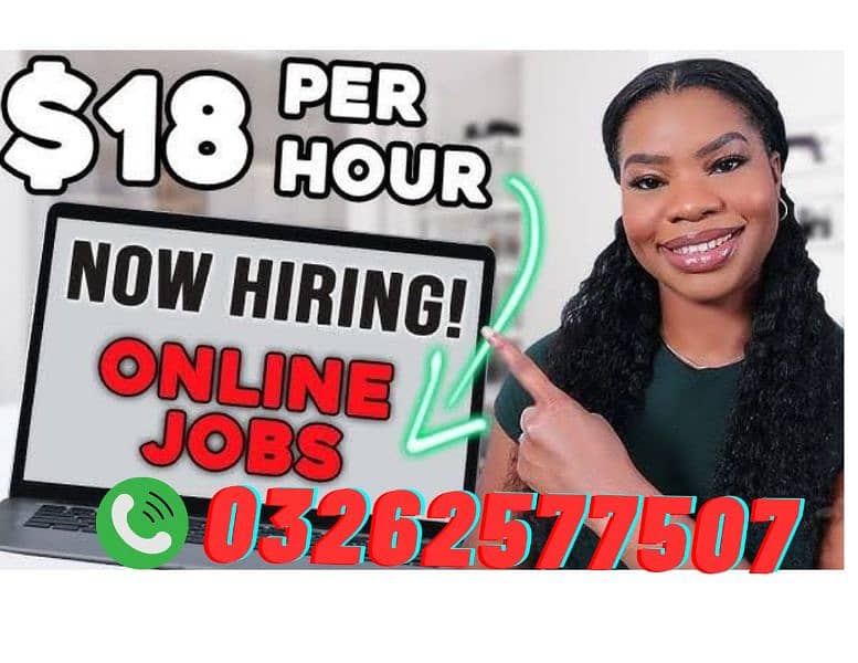 Work from home male/female part time contact Whatsapp 03262577507 0