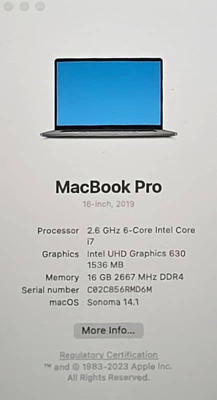 Apple MacBook pro 2019 16 inches 3