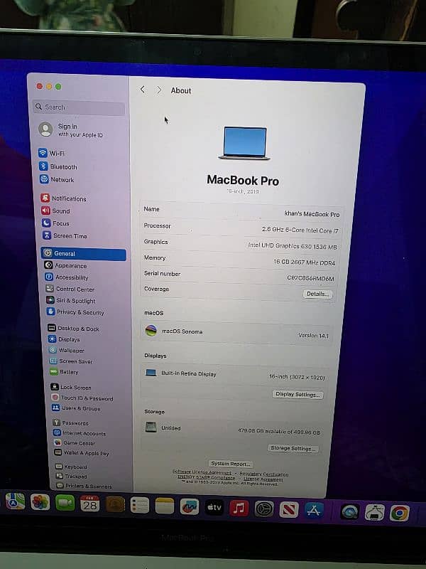 Apple MacBook pro 2019 16 inches 5