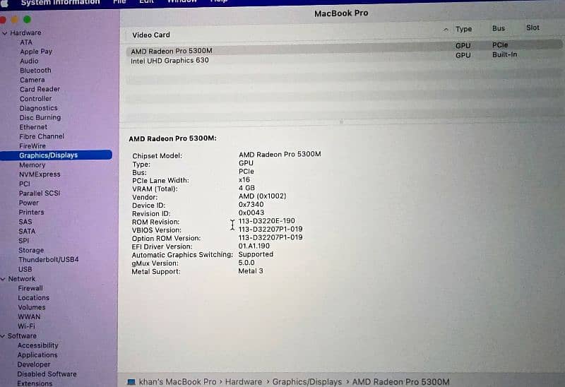 Apple MacBook pro 2019 16 inches 7