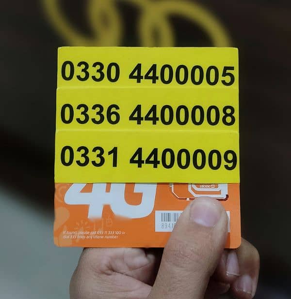 Ufone VIP Golden Numbers 0000 - Best for Business / Golden Letters 3