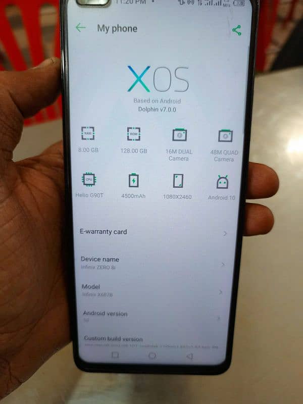 infinx zero 8i 8 128 hai fresh pess hai oky hai sub PTA appved hai 4