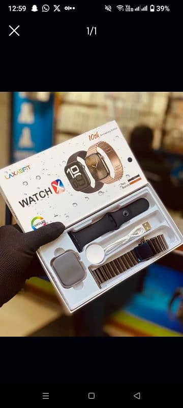 Watch X Series 10 Latest Smartwatch with Dual Straps 0