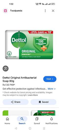 Dettol soap original 80 gm only 100