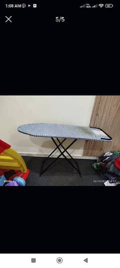 folding iron table