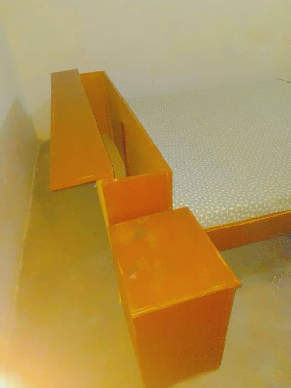 Bed with Side table and mattress 2