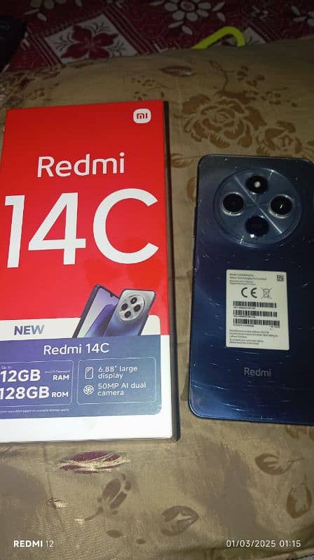 Redmi 14c Ram 6+6 Rom 128 condition 10/10 1