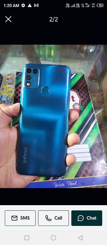 Infinix hot 11 play in v good condition. call. 03185167610 1