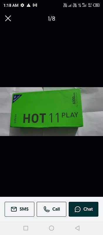 Infinix hot 11 play in v good condition. call. 03185167610 3