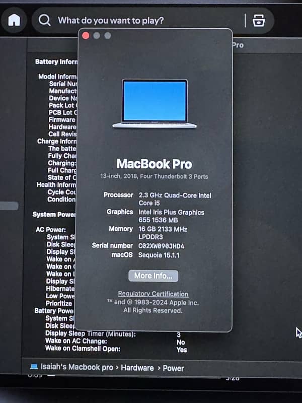 macbook pro 2019 ( read description) 3