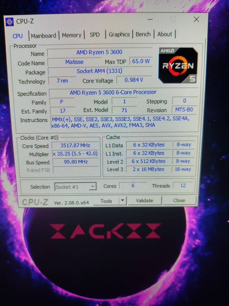 Ryzen 5 3600 and GIGABYTE B450m v2 w/ Casing 4